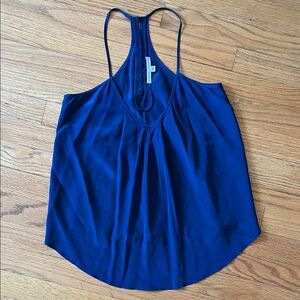 AMANDA UPRICHARD Navy Blue Racerback Cami with Button Detail NWOT